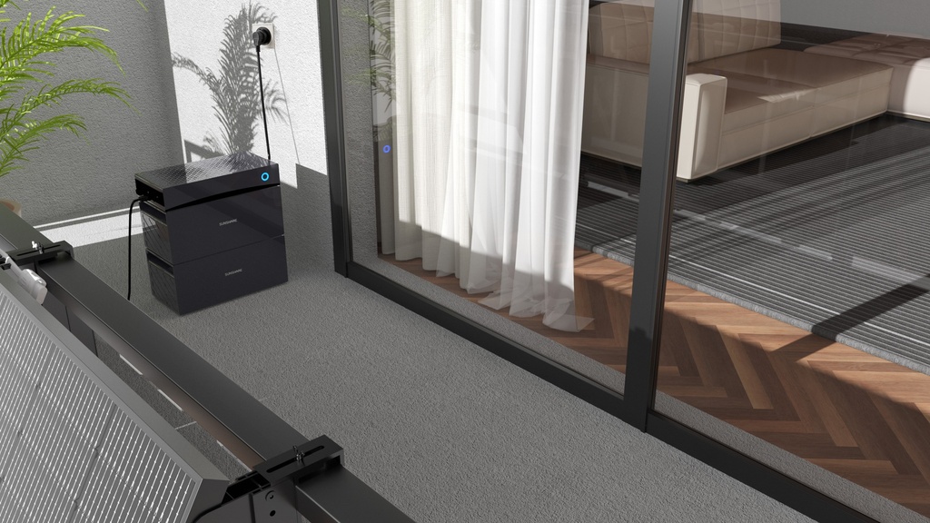 SUNSHARE Balkonkraftwerk Betonbalkon 1200W