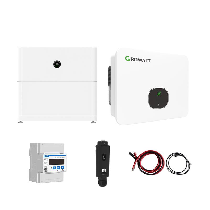 Growatt Komplettset MID 11KTL3-XH 11kW Hybridwechselrichter 3-phasig & APX 5.0P Solarspeicher 5kWh (mit P2)