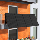 SUNSHARE Balkonkraftwerk Geländerbalkon/Balkon mit Schild 1200W