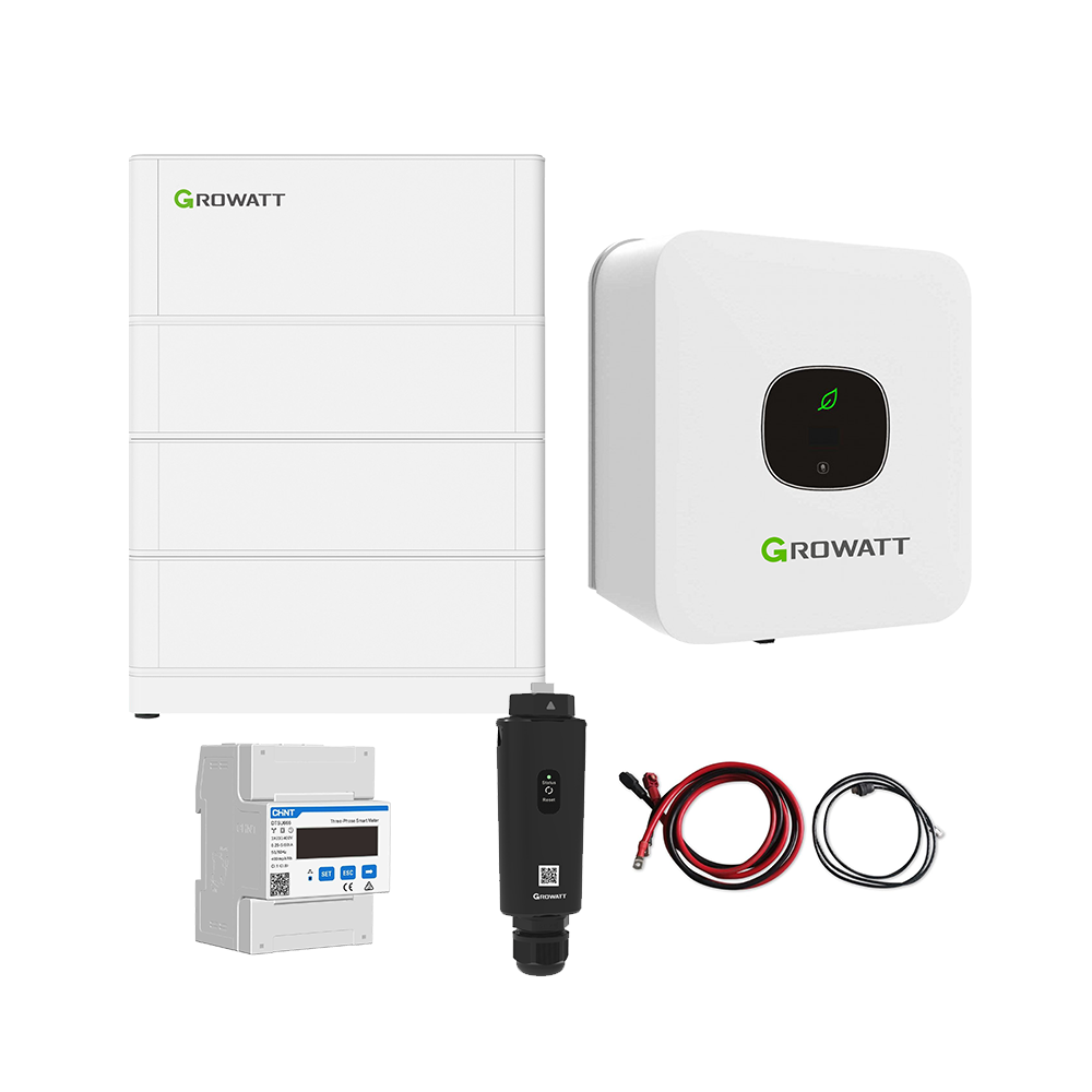Growatt Komplettset MIN 4200-XH 4,2kW Hybridwechselrichter 1-phasig & ARK 7,6XH Solarspeicher 7,68kWh