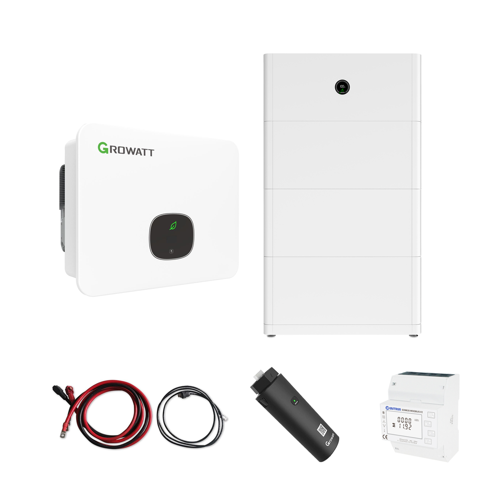 Growatt Komplettset MID 12KTL3-XH 12kW Hybridwechselrichter 3-phasig & APX 15.0P Solarspeicher 15kWh (mit P2)