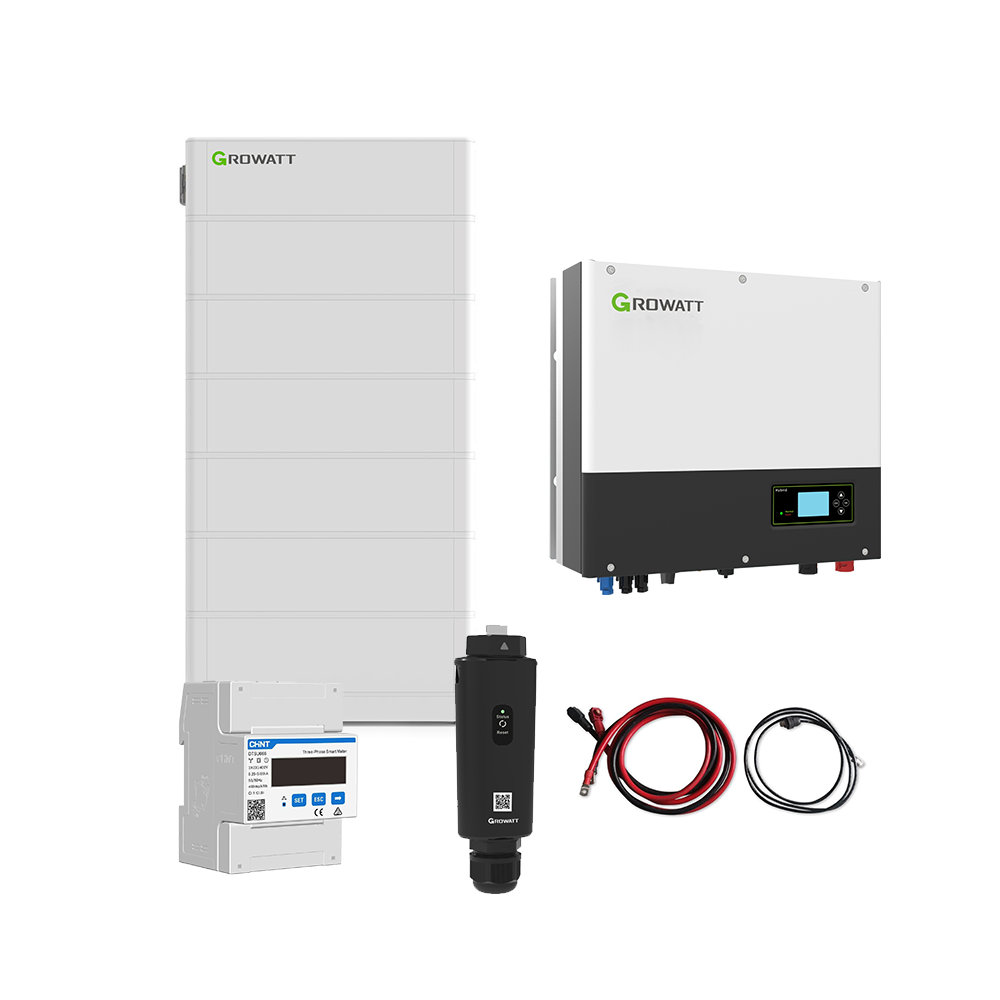 Growatt Komplettset SPH 10000 TL3 BH-UP 10kW Hybridwechselrichter 3-phasig & ARK 15.3H Solarspeicher 15,36kWh