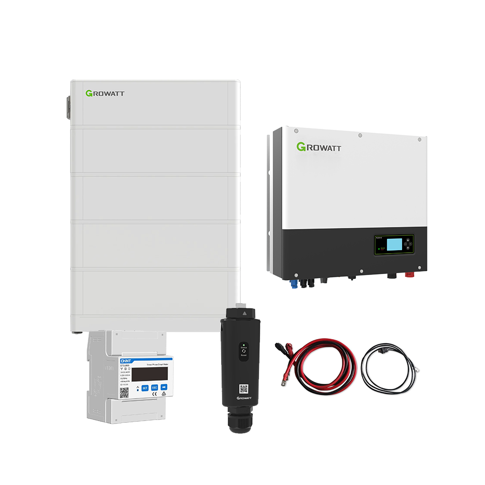 Growatt Komplettset SPH 6000 TL3 BH-UP 6kW Hybridwechselrichter 3-phasig & ARK 10.2H Solarspeicher 10.24kWh