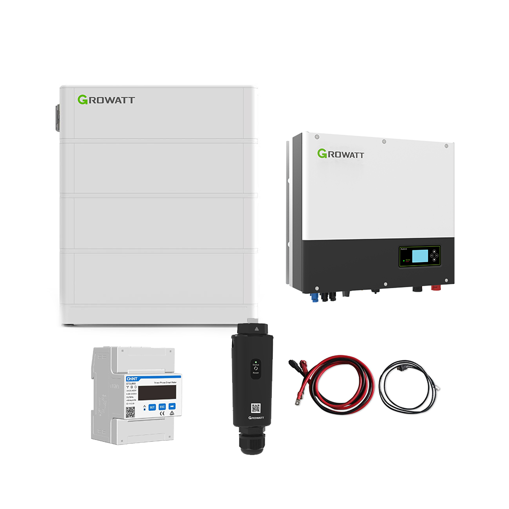Growatt Komplettset SPH 6000 TL3 BH-UP 6kW Hybridwechselrichter 3-phasig & ARK 7.6H Solarspeicher 7,68kWh