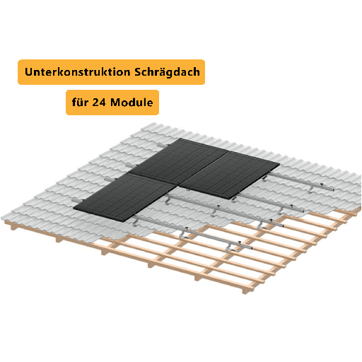 [0161018016P] PV-ezRACK 01DA Unterkonstruktion Montageset für Schrägdach (für 24 Module) *Neu