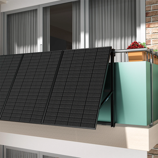 [0179036069P] SUNSHARE Balkon mit Schild Balkonkraftwerk 800W mit 10m AC Kabel & 600W Solarmodule