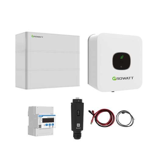 [0179002085P] Growatt Komplettset MIN 3000-XH 3.0kW Hybridwechselrichter 1-phasig & ARK 5,1XH Solarspeicher 5,12kWh