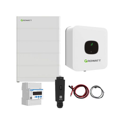[0179002099P] Growatt Komplettset MIN 4200-XH 4,2kW Hybridwechselrichter 1-phasig & ARK 10,2XH Solarspeicher 10,24kWh