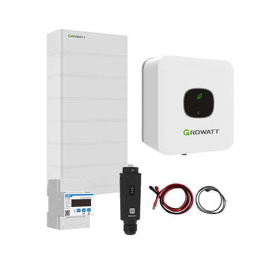 [0179002101P] Growatt Komplettset MIN 4200-XH 4,2kW Hybridwechselrichter 1-phasig & ARK 15,3XH Solarspeicher 15,36kWh