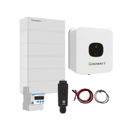 [0179002106P] Growatt Komplettset MIN 4600-XH 4,6kW Hybridwechselrichter 1-phasig & ARK 12,8XH Solarspeicher 12,8kWh